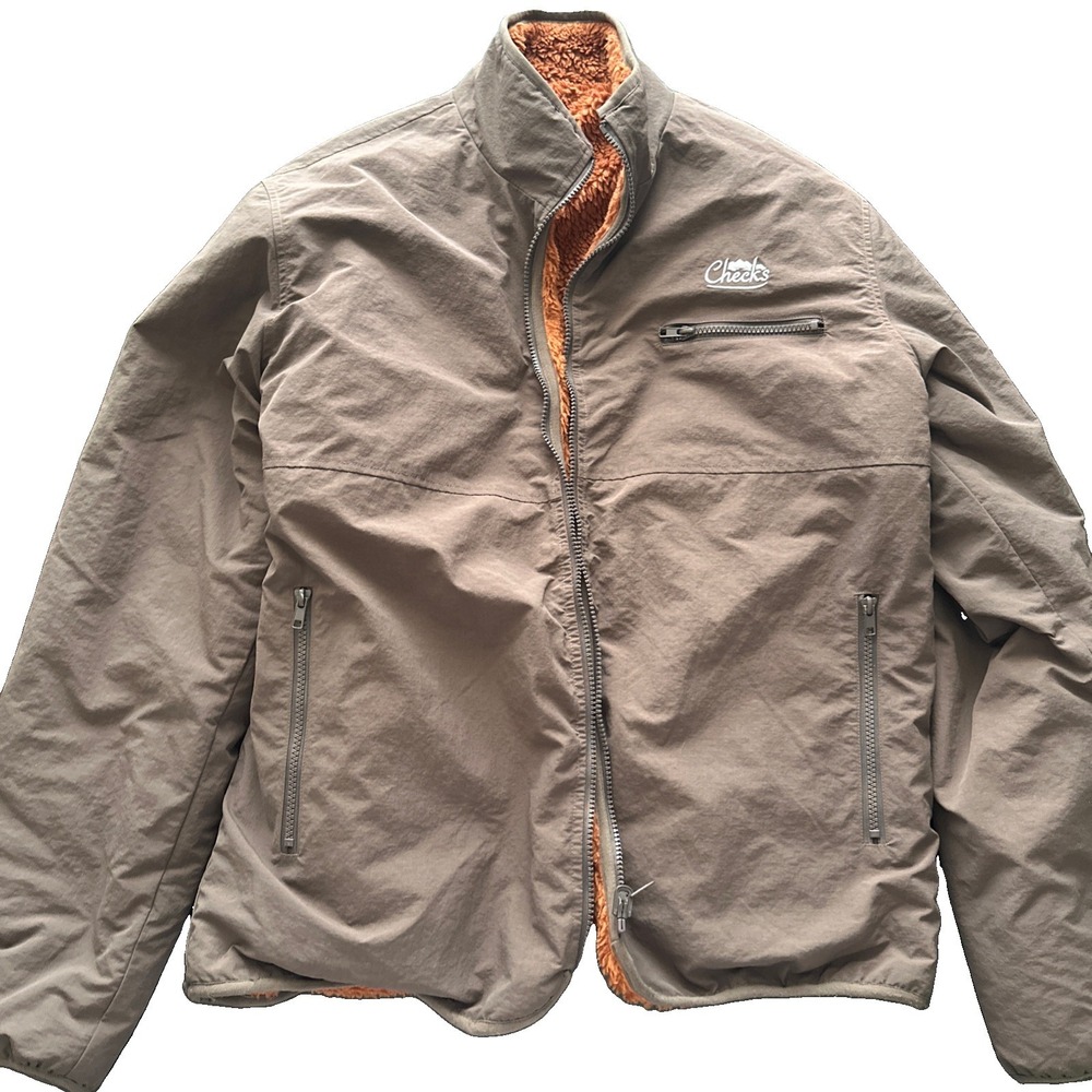 Checks Downtown Reversible Jacket Fleece Jacket Made In New Zealand Mens Size L